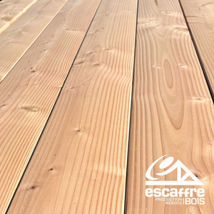 lame terrasse DOUGLAS - 26 x 145 mm - 3,00 ml - 1 face bombée - Hors aubier